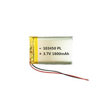 Batterie au lithium polymère ultra-mince et ignifuge 103450 1800 mAh 3,7 V, économique, pour montre intelligente et chariot de golf