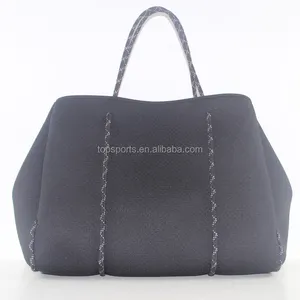 Top selling popular extra large capacity neoprene beach tote bag for ladies