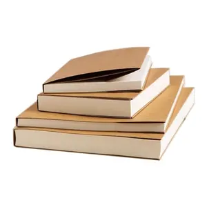 Recycled brown blank paper a5 thick notebook wholesale