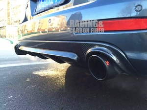 2008-2011 vây phong cách sợi carbon khuếch tán phía sau valance môi quá trình chân không hoàn hảo phù hợp cho VW cho Passat R36 - Product Image 6