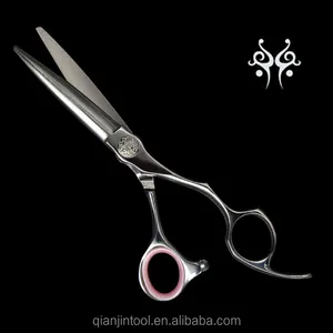 GU-575G JC158 High quality damascus layer steel hair cutting scissors with beautiful finger