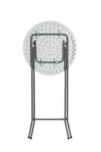 Mesa de Cóctel de Plástico para Exteriores de 60 cm de Diámetro, Mesa Redonda Plegable de Plástico Moderno para Fiestas - Product Image 2