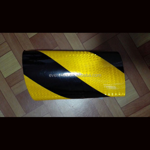 Black and <strong>Fluorescent</strong> Yellow Lime Reflective Chevron Sheeting <strong>Vinyl</strong> - Product Image 4