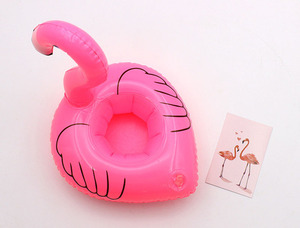 Portavasos inflable con forma de flamenco, juguete flotante para fiesta en la piscina, bandeja móvil, juguetes inflables personalizados - Product Image 5