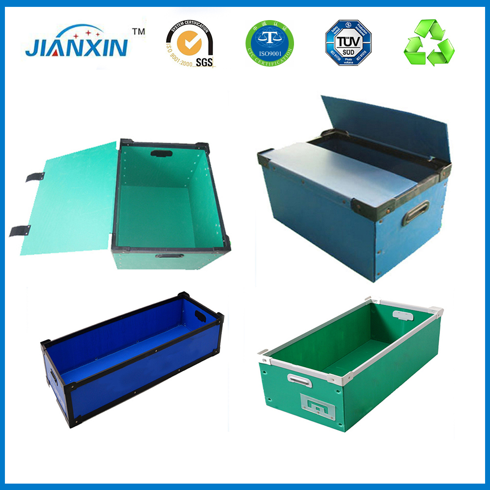 Plegable PP Material Plástico Corrugado bin