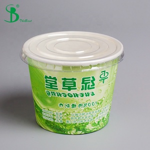 Bol à emporter <span class=keywords><strong>en</strong></span> papier <span class=keywords><strong>de</strong></span> soupe chaude biodégradable pour petit déjeuner, bol à emporter, tasse Restaurant avec couvercle - Product Image 3