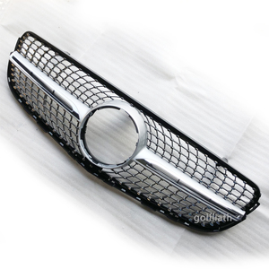 Grille de <span class=keywords><strong>calandre</strong></span> avant en <span class=keywords><strong>diamant</strong></span>, maille argentée et noire pour Mercedes Benz <span class=keywords><strong>Classe</strong></span> GLC W253 X253 GLC43 GLC200 GLC250 GLC300 GLC450 <span class=keywords><strong>AMG</strong></span> - Product Image 2