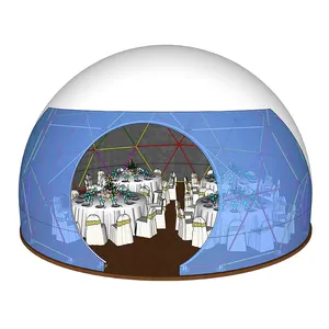 铝框架双 pvc 涂层球形圆顶帐篷派对活动