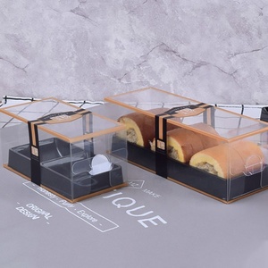 Chiffon Tráng Miệng Bao Bì Vỉ Hình Chữ Nhật RPET/PET Biscuit Pastry Hộp Bánh Nhựa Tùy Chỉnh - Product Image 6