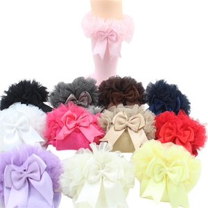 <span class=keywords><strong>Calcetines</strong></span> de bebé de <span class=keywords><strong>encaje</strong></span> 3D, cómodos y bonitos, nuevo diseño <span class=keywords><strong>para</strong></span> chica adolescente, hasta la rodilla, <span class=keywords><strong>con</strong></span> lazo, de algodón, antideslizantes, transpirables, desechables <span class=keywords><strong>para</strong></span> - Product Image 2