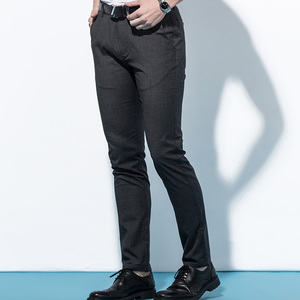 Pantaloni Casual da uomo slim fit neri di alta qualità da uomo - Product Image 2