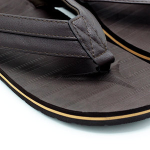 Tong d'été en <span class=keywords><strong>cuir</strong></span> eva noir antidérapant pour <span class=keywords><strong>hommes</strong></span>, design personnalisé, marque Oem, tong en vrac, - Product Image 3