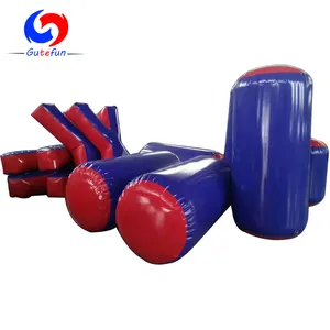 Tùy Chỉnh Đội Xây Dựng Bắn Cung Tag Battle Arena Trò Chơi PVC Air Inflatable Paintball Bunker Để Bán