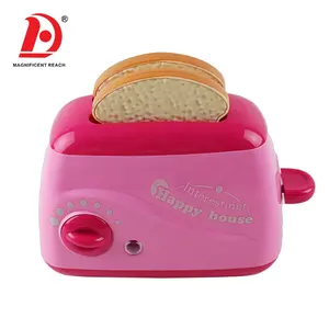 质量好的幼儿耐用迷你塑料家居家具玩套装有趣的组装模拟厨房烤面包机玩具为小女孩
