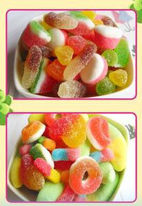 Multi-colori <span class=keywords><strong>di</strong></span> Frutta Sapore Rivestite <span class=keywords><strong>di</strong></span> <span class=keywords><strong>Zucchero</strong></span> Molle Della Caramella della Gelatina Cina - Product Image 2