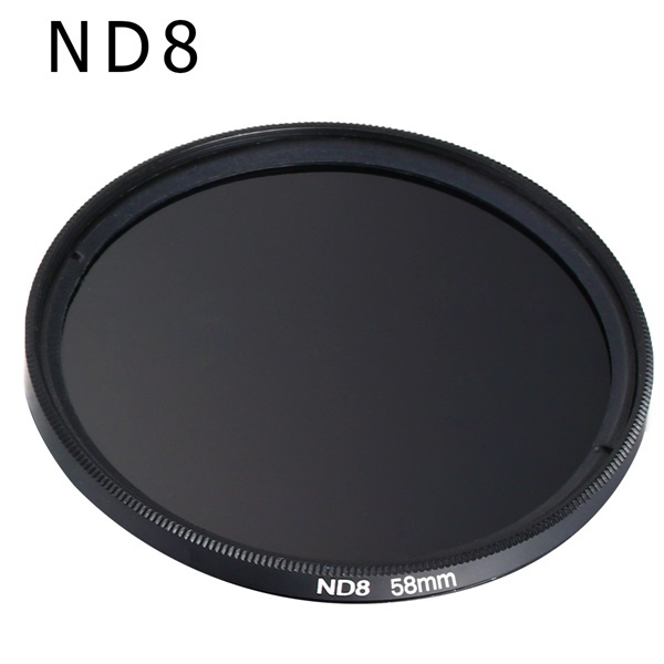 ND Filter Neutral Density ND2 ND4 ND8 Filtors 49MM 52MM 55MM 58MM 62MM 67MM 72MM 77MM Photography for Canon Nikon Sony Camera
