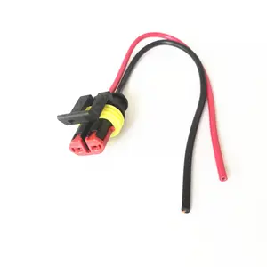 automobile AMP 2 pin way Waterproof Connector 282080-1 282104-1 Cable Assembly tyco connectors car lamp plug wire harness