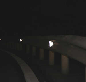 Một Phản Xạ Hỗ Trợ Một Mặt Trắng Phản Chiếu Mạ Sắt Delinetor Dấu Hiệu An Toàn Đường Bộ - Product Image 3