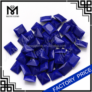 Wuzhou Fábrica sintético Al Por Mayor 8x10mm baguette lapislázuli azul nano piedra - Product Image 1