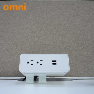 multi-plug outlet socket extension for desk with USB charger