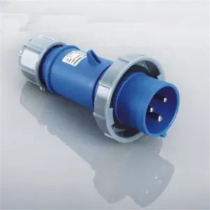 Industrial Plug Connector IP44 IP67 Iec 60309 Red Blue Color Industrial Plug Socket 110V 230V 400V 500V Connector