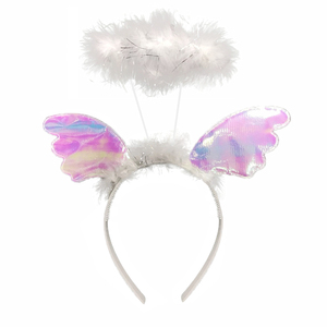 Nette Kinder Mädchen Prinzessin Feder Engel Flügel Stirnband Zauberstab Party Cosplay Kleid - Product Image 4