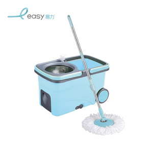 Fábrica directa microfibra engrosamiento <span class=keywords><strong>comprar</strong></span> fácil limpieza fregona doble con ruedas - Product Image 1