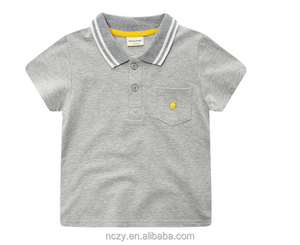 صبيان قطنيون بشريطان بياقة من شركات تصنيع الملابس الصينية - Product Image 2