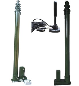 Mât <span class=keywords><strong>télescopique</strong></span> électrique ou motorisé en aluminium pour communications mobiles ou photographie, de 10 à 20 mètres - Product Image 1