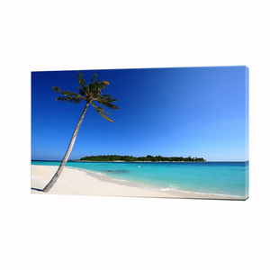 Impresión en Lienzo Estirado <span class=keywords><strong>de</strong></span> Paisaje Natural Moderno a Todo Color, Playa Oceánica, para Decoración <span class=keywords><strong>de</strong></span> Hoteles - Product Image 1