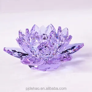 Hot Koop Transparante Crystal Lotus Groothandel Gift Items