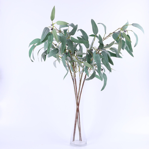 Hojas artificiales follaje verde hoja de <span class=keywords><strong>eucalipto</strong></span> plástico arbusto <span class=keywords><strong>artificial</strong></span> eucalyptus Rama - Product Image 2