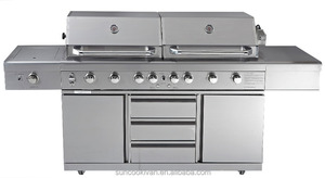 Parrilla de Gas para Barbacoa con Doble Capó <span class=keywords><strong>y</strong></span> Doble Caja de <span class=keywords><strong>Fuego</strong></span> - Product Image 2