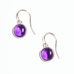 Boucles d'oreilles en argent sterling 925, 1 pièce, bijoux en pierre précieuse, améthyste - Product Image 1