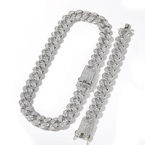 Cadena de Eslabones Cubanos Gruesa de 20 mm Estilo Hip Hop Iced Out Joyería para Hombre Rapper Collar Pesado al por Mayor - Product Image 2