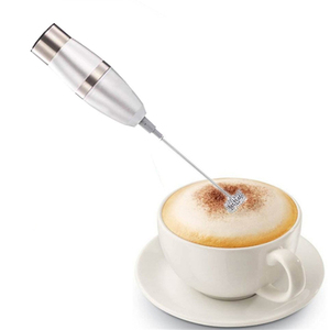 Mousseur à lait électrique portatif à piles avec 2 têtes pour café, latte et lait - Product Image 2