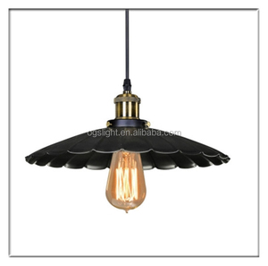 Retro único paraguas forma de onda rayas negro araña de hierro para <span class=keywords><strong>la</strong></span> decoración del <span class=keywords><strong>restaurante</strong></span> - Product Image 1