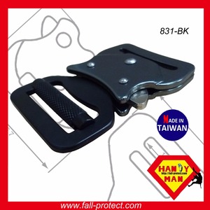 Hebilla Ajustable de Liberación Rápida A831-BK, Barra Deslizante de 38 mm - Product Image 2