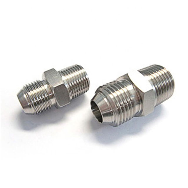 High Quality Stainless Steel Hydraulic Hose UNF to NPT Pipe Adapter