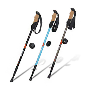Canne <span class=keywords><strong>de</strong></span> randonnée télescopique ultralégère rétractable bâtons <span class=keywords><strong>de</strong></span> marche pour les aventures en plein air - Product Image 2