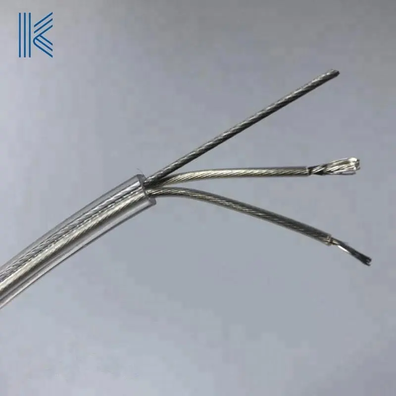 CE Rohs kabloları elektrik teli şeffaf kalaylı bakır yuvarlak PVC 2x0.75mm2 2 çekirdek 0.3mm 0.2mm yalıtımlı tel havai telli