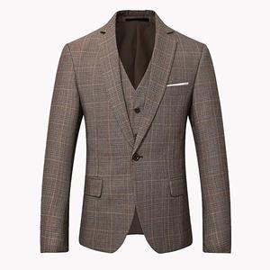 Di modo di trasporto (Giacca + Pantaloni + Vest) abiti da <span class=keywords><strong>uomo</strong></span> Vestito di Affari Formale per <span class=keywords><strong>uomo</strong></span> con Pantaloni Tuxedo Abiti Abiti <span class=keywords><strong>slim</strong></span> <span class=keywords><strong>fit</strong></span> per Gli Uomini - Product Image 1