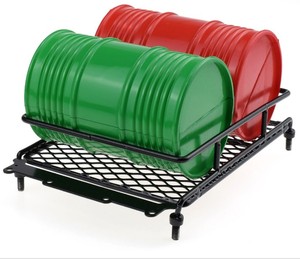 Porte-bagages de toit RC en métal noir pour 4x4 Wrangler <span class=keywords><strong>Crawler</strong></span> Axial HPI <span class=keywords><strong>Tamiya</strong></span> CC01 CR01 D90 Trucks - Échelle 1:8 1:10 RC contrôlé par application - Product Image 1