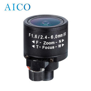 1/3 "F1.6 DC Auto Iris Megapixel 2.4-6.0mm M12x0.5 s Mount <span class=keywords><strong>Zoom</strong></span> Varifocal <span class=keywords><strong>M12</strong></span> Linssi <span class=keywords><strong>Lens</strong></span> - Product Image 1