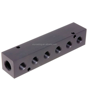 <span class=keywords><strong>CNC</strong></span> Turned <span class=keywords><strong>Milled</strong></span> Nhôm Phân Phối Nước Manifold Khối Với Mount Holes - Product Image 1