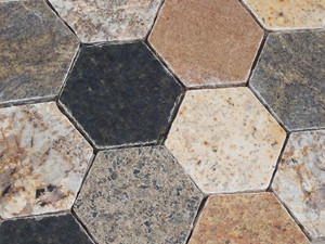 Pierre de pavage en granit à six points, pavé hexagonal - Product Image 3
