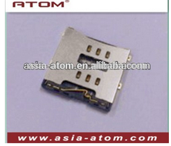 Держатель Micro Sim-карты 6P SMT коннектор держатель для смарт-карты USIM H = 1,7 мм