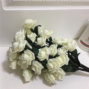 65cm Artificial EVA Foam <strong>Rose</strong> Flowers Single Long Stem <strong>Spray</strong> - Product Image 5