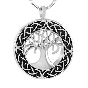 Rn <strong>Necklaces</strong> for Ashes Stainless Steel Cremation <strong>Necklace</strong> <strong>Tree</strong> of Life Ashes Neckalce for Men Women Pets - Product Image 1