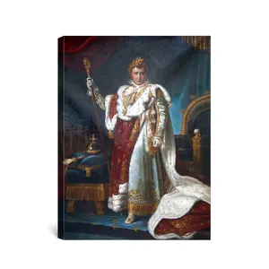Hand painted museum quality Francois Gerard portrait reproduction Napoleon in Coronation Robes oil painting on canvas